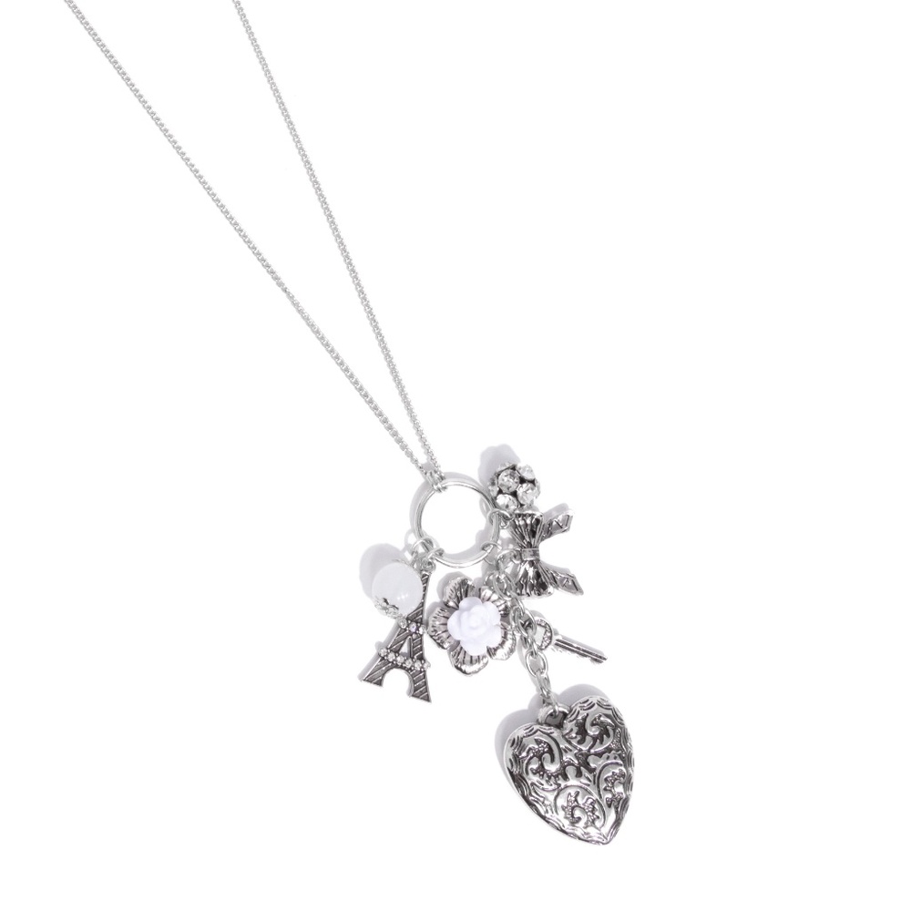 Parisian Press White Necklace #4365